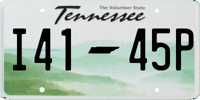 TN license plate I4145P