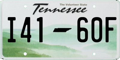 TN license plate I4160F