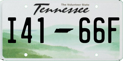 TN license plate I4166F