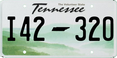 TN license plate I4232O