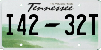 TN license plate I4232T