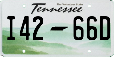 TN license plate I4266D