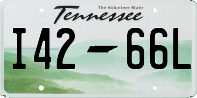 TN license plate I4266L