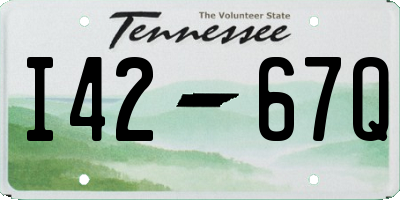 TN license plate I4267Q