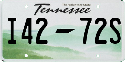 TN license plate I4272S