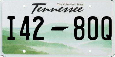 TN license plate I4280Q