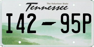 TN license plate I4295P