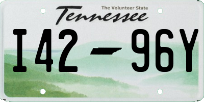 TN license plate I4296Y