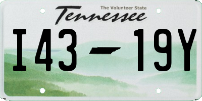 TN license plate I4319Y