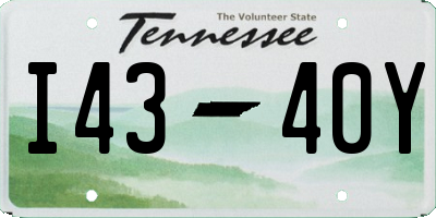 TN license plate I4340Y