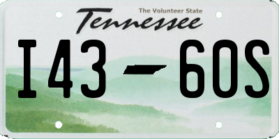 TN license plate I4360S