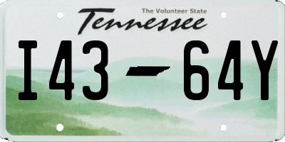 TN license plate I4364Y