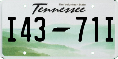 TN license plate I4371I