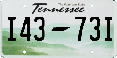 TN license plate I4373I