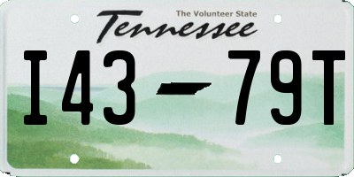 TN license plate I4379T
