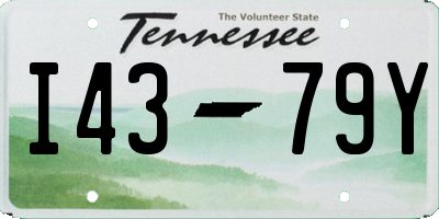 TN license plate I4379Y