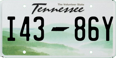 TN license plate I4386Y