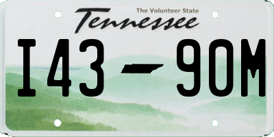 TN license plate I4390M