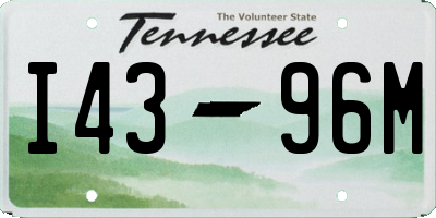 TN license plate I4396M