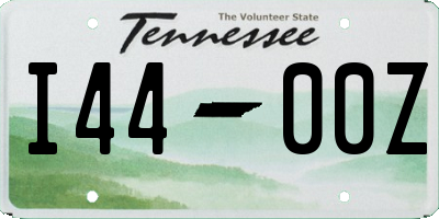 TN license plate I4400Z