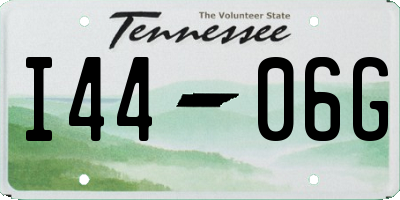TN license plate I4406G
