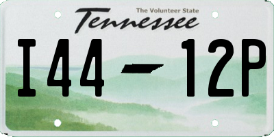 TN license plate I4412P