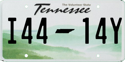 TN license plate I4414Y