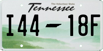 TN license plate I4418F