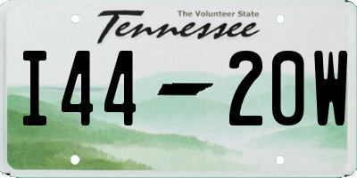 TN license plate I4420W