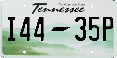 TN license plate I4435P