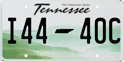 TN license plate I4440C