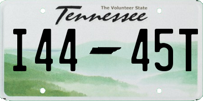 TN license plate I4445T