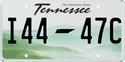 TN license plate I4447C