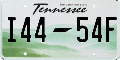 TN license plate I4454F