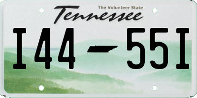 TN license plate I4455I