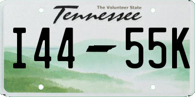 TN license plate I4455K