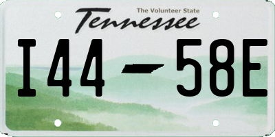 TN license plate I4458E