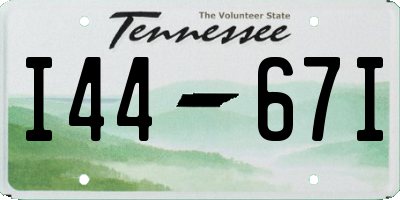 TN license plate I4467I