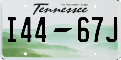 TN license plate I4467J