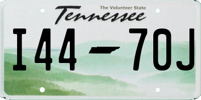 TN license plate I4470J
