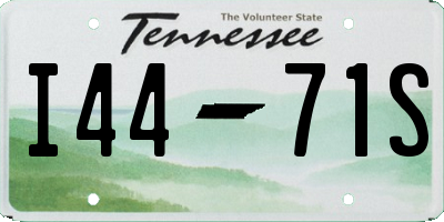TN license plate I4471S