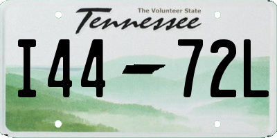 TN license plate I4472L