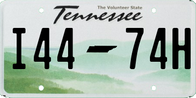 TN license plate I4474H