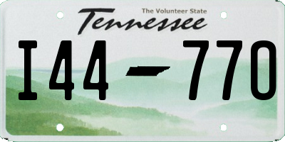 TN license plate I4477O