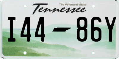 TN license plate I4486Y