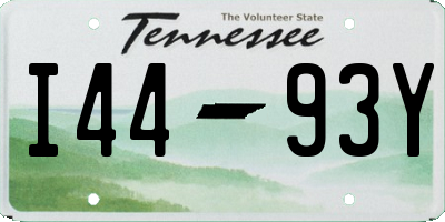 TN license plate I4493Y