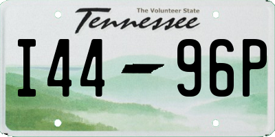 TN license plate I4496P