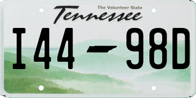 TN license plate I4498D
