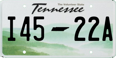 TN license plate I4522A