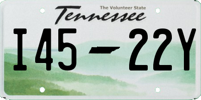 TN license plate I4522Y